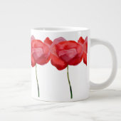 私たち絵を描の英語の田舎から手のケシ ジャンボコーヒーマグカップ (右)