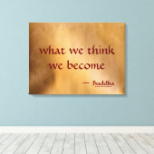 私たち考えが何か キャンバスプリント (インサイチュ (ウッドフロア))