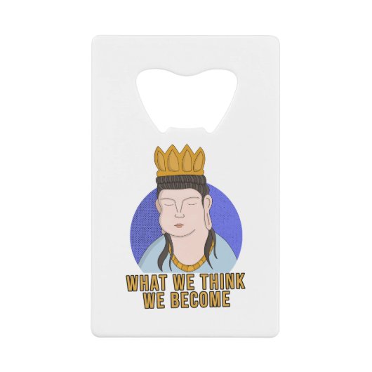 私たち考えが何か クレジットカード栓抜き (正面)