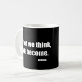 私たち考えは何になる。ブッダ コーヒーマグカップ (正面左)