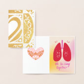 私たち肺一緒 箔カード (ディスプレー)