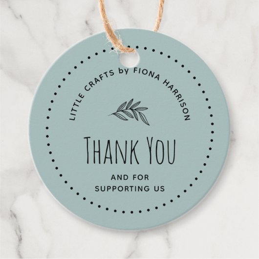 私たち自然をサポートしてくれてありがとう フェイバータグ (正面)