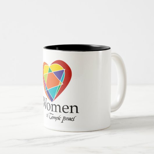 私たち自身の神殿イスラエルの女性マグカップ ツートーンマグカップ (正面右)