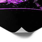 私たち衣服パープルリボンヒマワリーオーバードーズ認識度 ポスター (角)