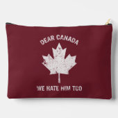 私たち親愛はカナダ彼が政治的抗議を嫌い アクセサリーポーチ (裏面)