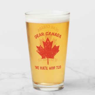 私たち親愛はカナダ彼が政治的抗議を嫌い タンブラーグラス