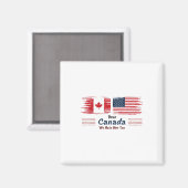 私たち親愛はカナダ彼が政治的抗議を嫌い マグネット (正面/裏面)