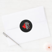 私たち親愛はカナダ彼が政治的抗議を嫌い ラウンドシール (封筒)