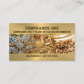 私たち買の金ゴールドは何でも 名刺 (裏面)