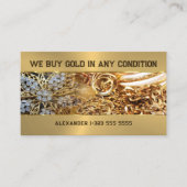 私たち買の金ゴールドは何でも 名刺 (正面)