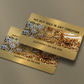 私たち買の金ゴールドは何でも 名刺