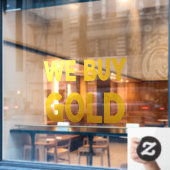 私たち買の金ゴールド ウィンドウサイン (カフェ窓)