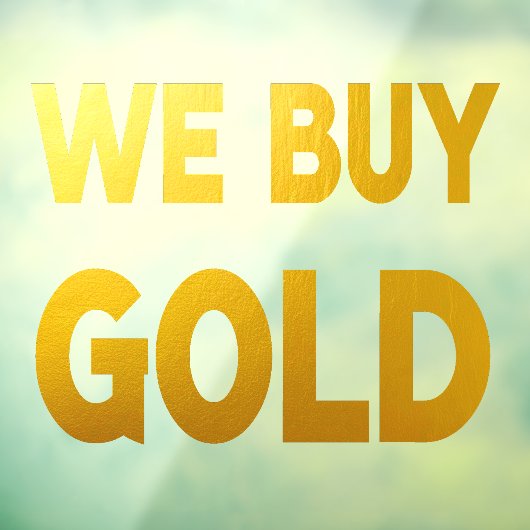 私たち買の金ゴールド ウィンドウサイン (シート3)