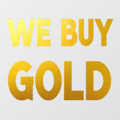 私たち買の金ゴールド ウィンドウサイン (シート)