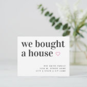 私たち買は家のシンプル発表はがき 案内ポストカード (スタンド正面)