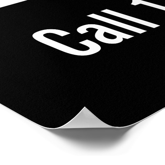 私たち買は黒と白のプロモーションテンプレート ポスター (角)