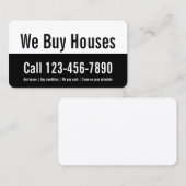 私たち買は黒と白のプロモーションテンプレート 名刺 (正面/裏面)