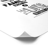 私たち賛美の前の食べ物は私たちの横の家族… ポスター (角)