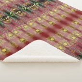 私たち賛美の家族の花の毛布 シェルパブランケット (3/4)