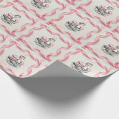 私たち間抜けのガチョウはターンワンガール誕生日 ラッピングペーパー (角)