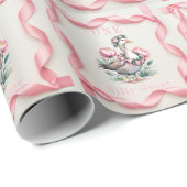 私たち間抜けのガチョウはターンワンガール誕生日 ラッピングペーパー (ロールコーナー)