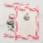 私たち間抜けのガチョウは女の子の誕生会を開く 招待状 (正面/裏面)