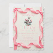 私たち間抜けのガチョウは女の子の誕生会を開く 招待状 (正面)