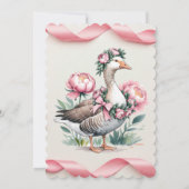 私たち間抜けのガチョウは女の子の誕生会を開く 招待状 (裏面)