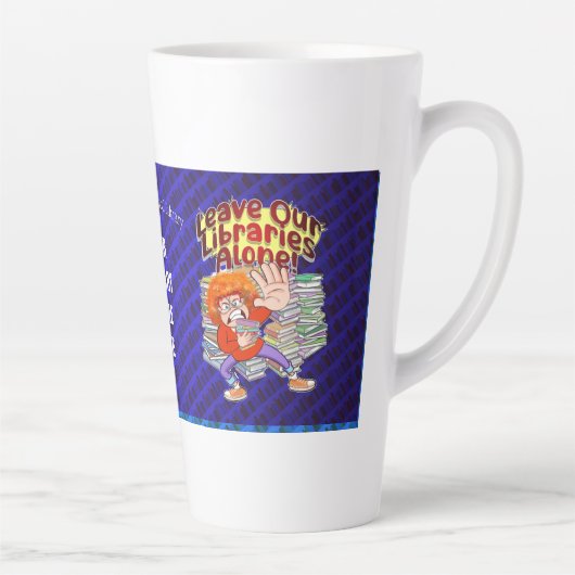 私たち離れの図書館だけ! カフェラテマグ (右)