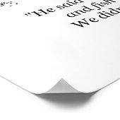 私たち食べは彼のマットポスター ポスター (角)