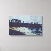 私たち食べは魚を全部捕まえたとか？ キャンバスプリント (正面)