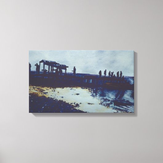 私たち食べは魚を全部捕まえたとか? キャンバスプリント (正面)