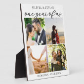 私たち1年のフォトコラージュ 結婚記念日 フォトプラーク (側面)