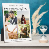 私たち1年のフォトコラージュ 結婚記念日 フォトプラーク (側面)