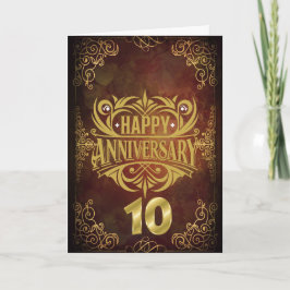 私たち10年の記念日 招待状