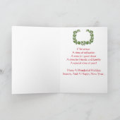 私たち2人からのクリスマスグリーティングカード シーズンカード (内部)