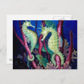 私たち2人 – Seahorse Art ポストカード (正面/裏面)