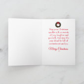 私たち3人からのクリスマス・グリーティング・カード カード (内部)