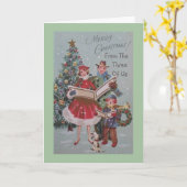 私たち3人からのクリスマス・グリーティング・カード カード (黄色い花)