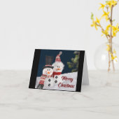 **私たち**があなたに、とても楽しいクリスマスをお祈りします カード (黄色い花)