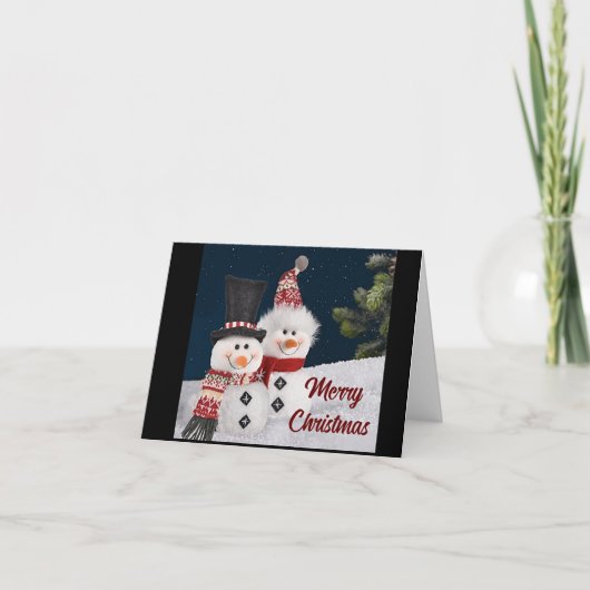 **私たち**があなたに、とても楽しいクリスマスをお祈りします カード (正面)