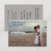 私たち、ついに結婚しました！ 結婚報告 招待状 (正面/裏面)