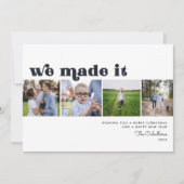 私たち、やってみた！｜ホリデー・ニューイヤーズ・フォトカード 招待状 (正面)