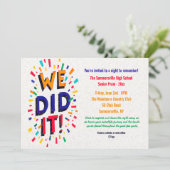 私たち、やり遂げた！招待状 招待状 (スタンド正面)