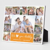 私たち♥パパ写真コラージュ フォトプラーク (側面)