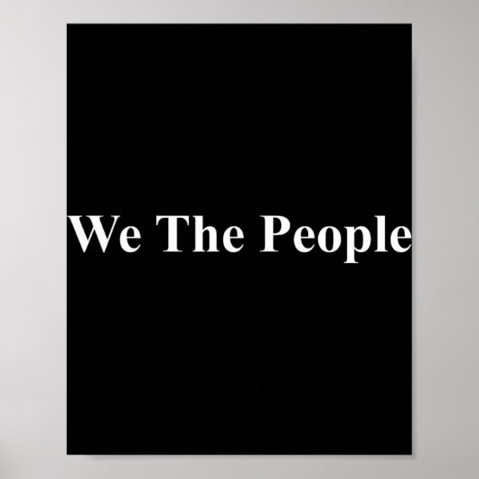 私たち+人民+アメリカ+民主主義+トランプ+抗議 ポスター (正面)