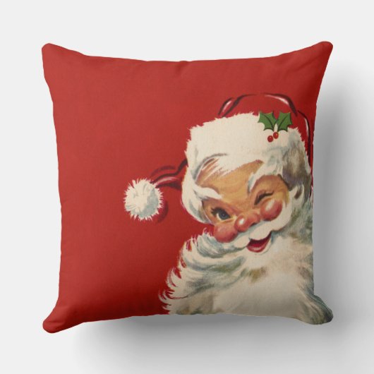 「私たち」信じのヴィンテージすてきサンタクロース クッション (裏面)