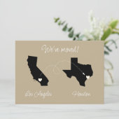 私たち、引っ越しました！州から州へ 案内状 (スタンド正面)