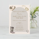 私たち/彼女にとって初めてのロデオじゃないベイビースプリンカル招待状 招待状 (スタンド正面)