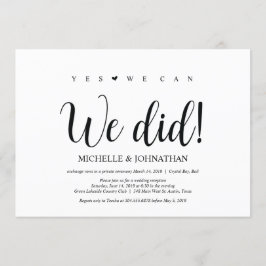 私たち、結婚式挙式＆披露宴招待状 招待状